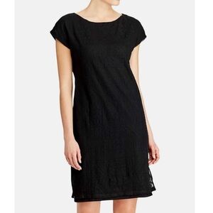 Lauren Ralph Lauren Women's Vasendra Embroidered Sleeveless Dress Black Size 2X